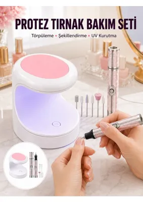 Toyigoo 20.000 Rpm Tırnak Matkabı + Mini Led Oje Kurutma Cihazı Seti Yeni Nesil - Lisinya