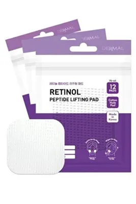 Dermal Retinol Peptit Kaldırma Pedi Yaşlanma Karşıtı Kore Tonik Ped 12 Adet