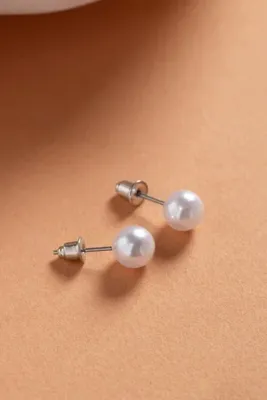 Elika Silver Minimal İnci Bijuteri Küpe