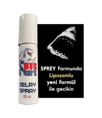 Kostore Big Shark Asimox Spray 25cc Lipozomlu Yeni Formül İle Gecikin