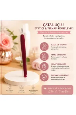 Genel Markalar Zeynep Beautly & HANDMADE TIRNAK ETİ TEMİZLEYİCİ ÇATAL UÇLU
