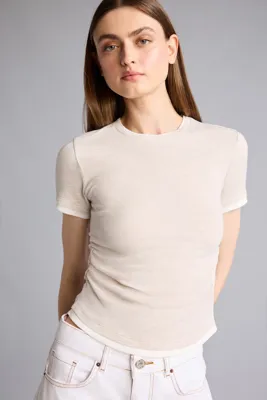 Defacto Slim Fit Kısa kollu Ribana Tişört