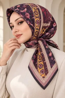 Big ModaEbrar Desenli Soft Eşarp - 086