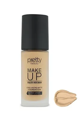 Pretty Beauty 24 Saat Kalıcı Matte Supra Fondöten PB-67NO:3