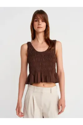 Dilvin 21083 Gipeli Kolsuz Top