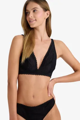 Defacto Bağcıklı Dantelli Kapsız Pedsiz Balenli Bralet