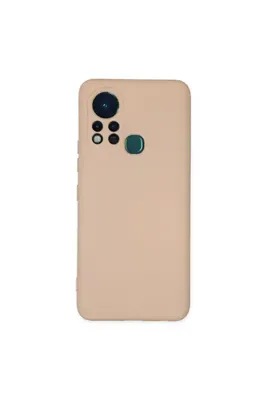 YUZEM İnfinix Hot 11s Kılıf Nano içi Kadife Silikon - Pudra