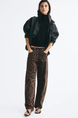 H&M Barrel Paçalı Kadife Pantolon