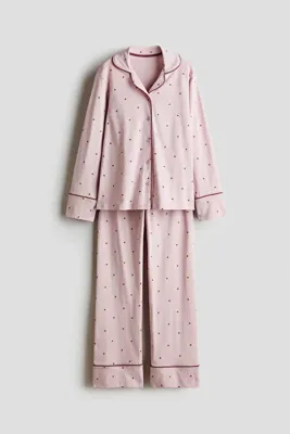 H&M Pamuklu Jarse Pijama Takımı