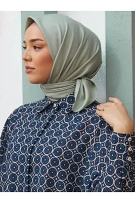 Silk Home Tivil Polyester Eşarp IST 11343-08 Çağla Yeşil Düz Desen