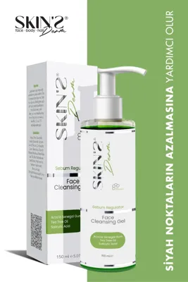 SKİN'SDERM Skins Derm Sebum Regulator Face Cleansing Gel.