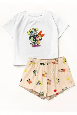 Silona Homewear Zezex Powerpuff Süpersoft Şort Takımı