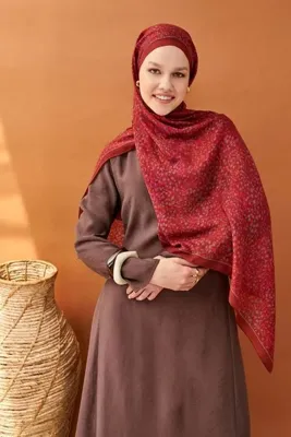 Silk Home Lorena - Riva Şal Tencel Secret Garden Bordo - 510003 - 07