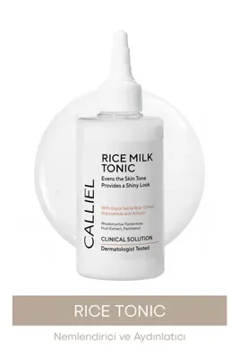 CALLİEL Aydınlatıcı Leke Karşıtı Cilt Tonu Eşitleyici ve Aydınlatıcı Rice Tonik 200 ml