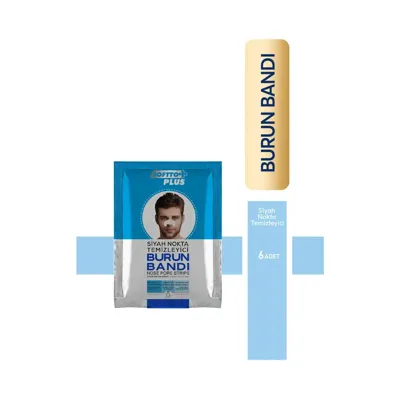 Softto Plus Siyah Nokta Temizleyici Burun Bandı Erkek