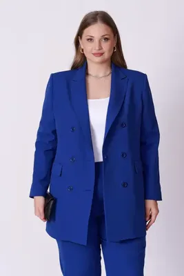 Büyük Moda BASIC KRUVAZE BLAZER CEKET