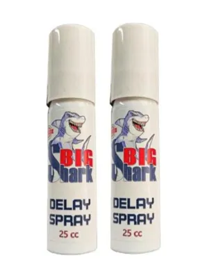 Bezos Big Shark Del.ay Erkeklere Zamanlayıcı Yeni Formülü Bakım Ve Masaj Sprayı 25 Cc X 2 Adet