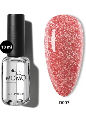 Momo Professional Disco Kalıcı Oje, D007, Kırmızı, Reflective Flash Gel Polish, 10 ml