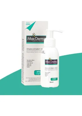 MAX DERMA 100 ml Onarıcı El Bakım Kremi Panthenol ve Çay Ağacı Yağı ile Etkili Koruma Sunar