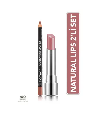 Flormar Natural Lips - 018 Enchanted Kiss & 245 Natural SET310