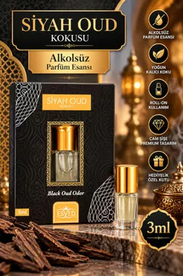ESVED Siyah Oud Kokusu Alkolsüz Esans 3ml