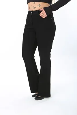 Era Lisa Ispanyol Paça Likralı Büyük Beden Jeans Pantolon