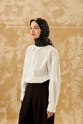 Modakaşmir Puan Desen Pamuk Eşarp