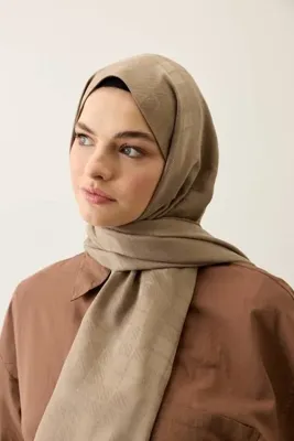 Modakaşmir Ekose Desen İpeksi Jakar Şal