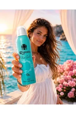 ORİON GLOBAL Riposte Sea Girl Deodorant Sprey 150 ml – 24 Saat Kalıcı Koruma – Turkuaz (Aqua / Deniz Yeşili