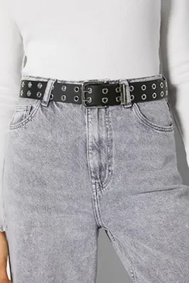 Bershka Kuş Gözlü Suni Deri Kemer