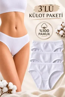 Tutku 3'lü Bikini Külot