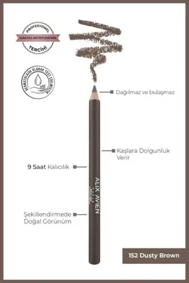MyBest Uzun Süre Kalıcı, Belirginleştirici Şekillendirici Kahve Kaş Kalemi - Brow Liner 152 Dusty Brown