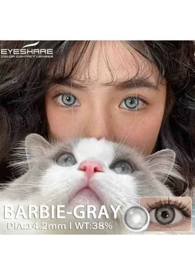 Derma Premium Barbie Gray Renkli Göz Kirpik Lensi