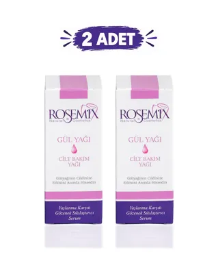 Rosemix Zngzrmll Rosemix - Gül Yağı Serum 30 ml - 2 Adetlik Set
