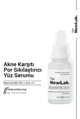 the newlab. Niacinamide 10% + Zinc 1% - Akne Karşıtı Por Sıkılaştırıcı Yüz Serumu