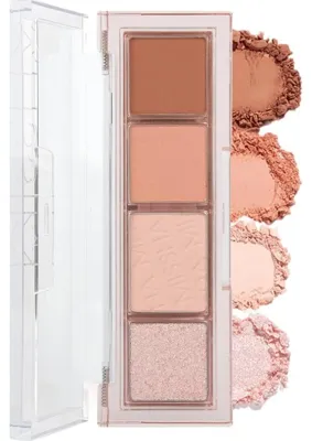 Str Store Yoğun Pigmentli Mat ve Işıltılı Tonlar Barındıran 4'lü Far Paleti Day Vibe Palette No:2 Bouncy Coral