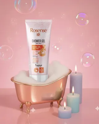 Rosense Duş Jeli Gül Yağı 250 Ml Gül
