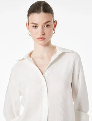 Koton Modal Kumaş Regular Fit Uzun Kollu Gömlek