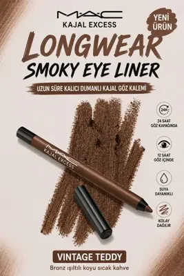 MAC Kajal Excess Smoky Göz Kalemi - 24 Saat Kalıcı Suya Dayanıklı Kajal Kalem