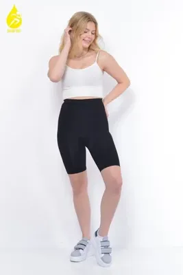 SAUNA SUIT Ekstra Yüksek Bel Basen Kalça Toparlayıcı Sıkılaştırıcı Inceltici Dikişsiz Premium Şort
