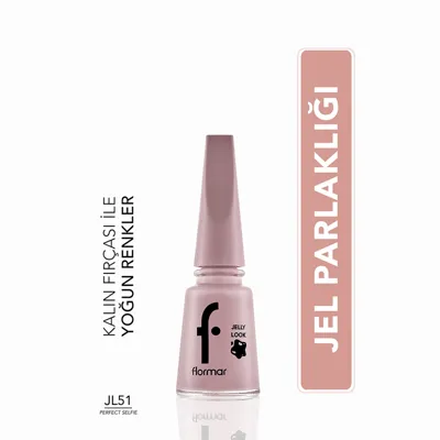Flormar Jelly Look Yoğun Pigmentli ve Jel Görünümlü Oje JL51 Perfect Selfie