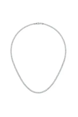 Merano Design 3mm Rhodium Su Yolu Kolye