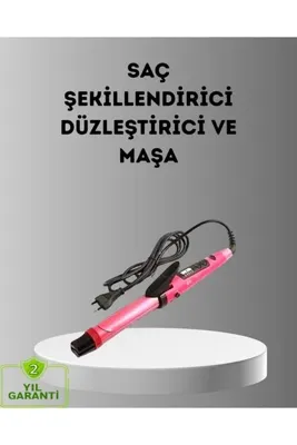 northcity n 2'si 1 Arada Saç Düzleştirici ve Maşa – 5 Isı Seviyesi Seramik Kaplama Döner Kablolu Ergonomik Ta...