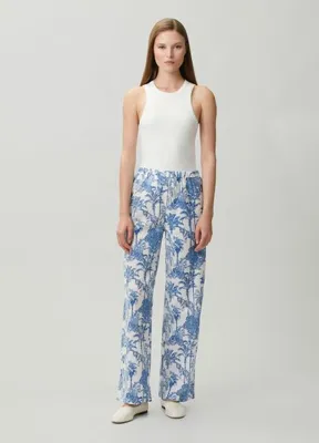MC2 (Saint Barth) Inez Mavi Beyaz Figür Desenli Pijama Altı