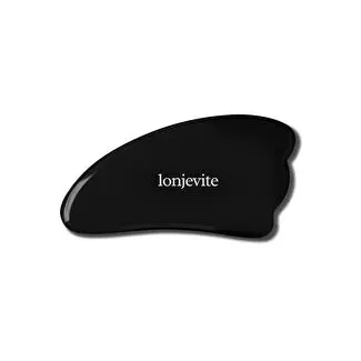 Lonjevite Wing Shape Black Obsidian Gua Sha