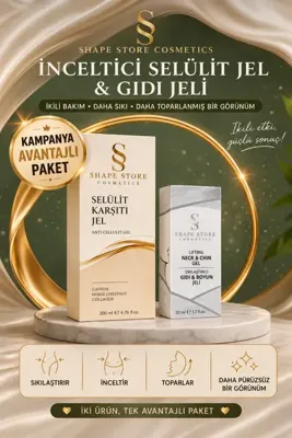 SHAPE STORE Boyun Çene Gıdı Sıkılaştırıcı & Toparlayıcı V-line Jel ve Sıkılaştırıcı vücut Jeli