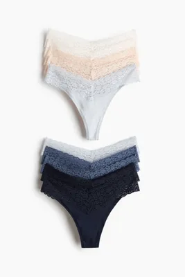 H&M 10'lu Dantel Thong Külot