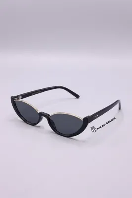 Eyemood Unisex Cat Eye Güneş Gözlüğü Siyah Çerçeve Füme Cam UV Korumalı Brooks C2