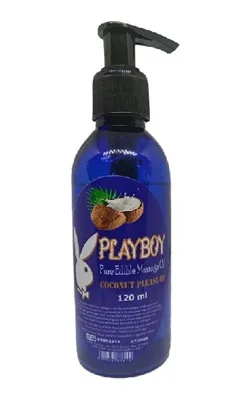 Kostore Playboy Hindistan Cevizli Aromalı 120ml Masaj Yağı Gxmz -masaj Yağı Pure Edible Aromalı Vanilyalı / Pure Edible Massage Oil Coconut Flavored Massage Oil 120ml