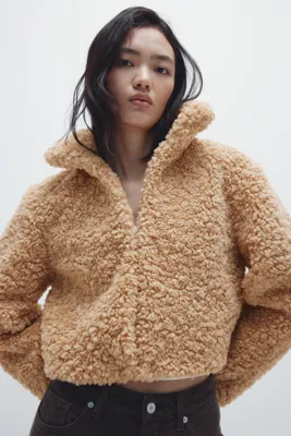 H&M Kısa Pelüş Ceket